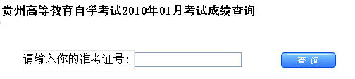 陕西2010年01月自考【成绩查询】地址(图1)