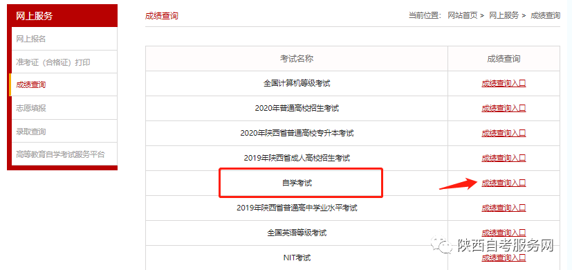 2020年10月陕西自考成绩查询已开通（附：查询流程）(图2)