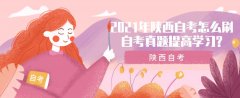 2021年陕西自考怎么刷自考真题提高学习?