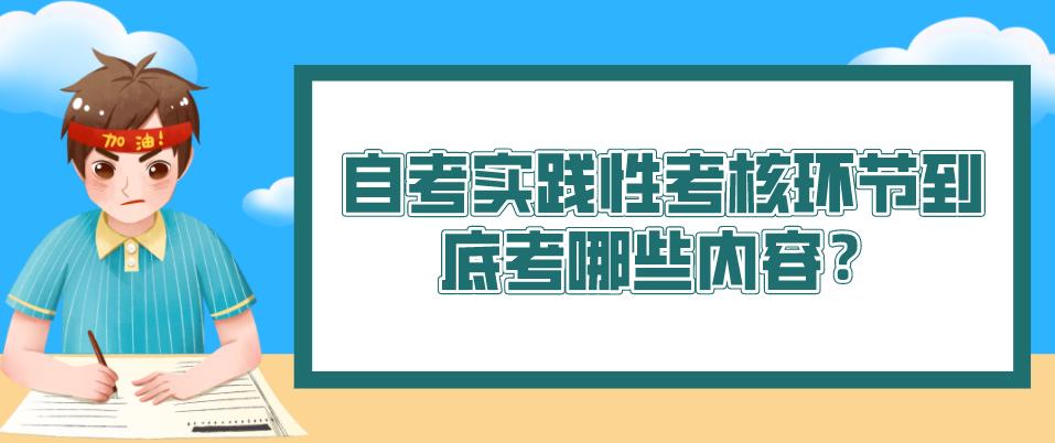 自考实践性考核环节到底考哪些内容?(图1) 自考实践性考核环节到底考哪些内容?(图1)