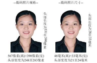 学士学位外语水平考试上传电子照片标准(图1) 学士学位外语水平考试上传电子照片标准(图1)