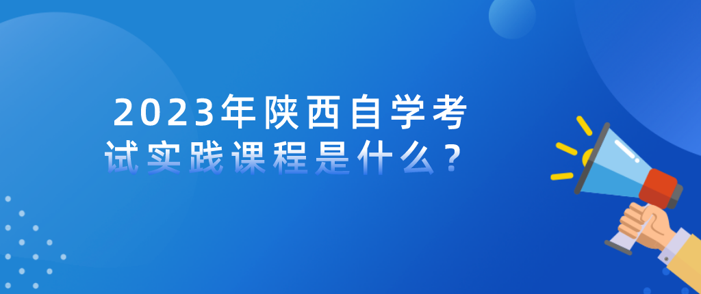 2023年陕西自学考试实践课程是什么？