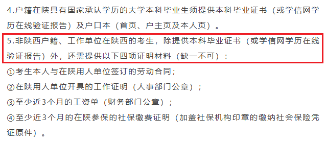 预报名即将开启！陕西省各报考点要求汇总！(图17)
