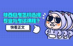 陕西自学考试怎样选择专业与考试课程?