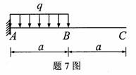 全国2009年10月高等教育自学考试工程力学（一）(图12)