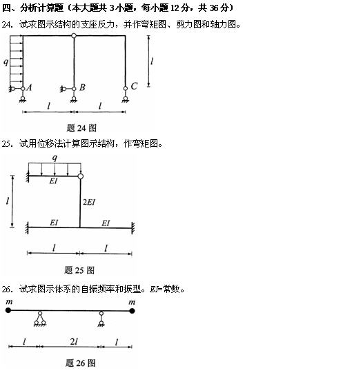 全国2010年4月高等教育自学考试结构力学（二）试题