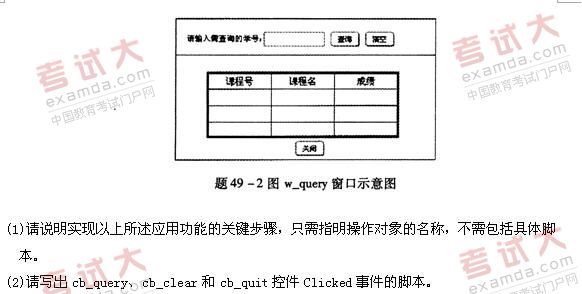 全国2011年1月高等教育自学考试软件开发工具试题(图6)